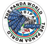 FIAT PANDA LOGO FIAT POST.ARGENTO E BLU RICAMBIO COMPATIBILE STAMPA 3D + OMAGGIO