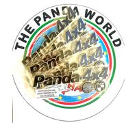 FIAT PANDA4X4 LOGO A RILIEVO PANDA4X4 BLU FREGIO EMBLEMA RICAMBIO COMPATIBILE