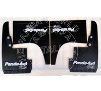 FIAT PANDA4X4 PARASPRUZZI ANT. E POST. SCRITTA BIANCO E ARGENTO RIC. COMPATIBILE