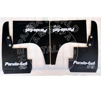 FIAT PANDA4X4 PARASPRUZZI ANT. E POST. SCRITTA BIANCO NERO RICAMBIO COMPATIBILE