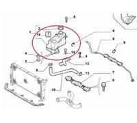FIAT PUNTO 188 TT I MODELLI SERBATOIO ACQUA PER 51739653