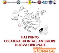 FIAT PUNTO DA 1993 A 2000 OSSATURA FRONTALE ANTERIORE NUOVA ORIGINALE 7733220