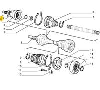 FIAT RITMO/REGATA LANCIA DELTA/PRISMA GIUNTO OMOCENETICO OEM 7703689