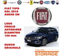 FIAT TIPO SIGLA LOGO FREGIO DITTA ANTERIORE DIAM 120 MM ORIGINALE 735578621