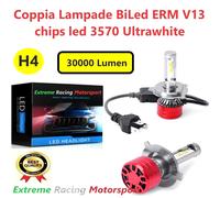 FIAT UNO 83-95 LAMPADE ANAB/ABB ERM V13 BILED H4 12V 100W 30000 LM CANBUS NO ERR