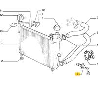 FIAT UNO R/89 SENSORE INTERRUTTORE LIVELLO ACQUA RADIATORE OEM 7659893