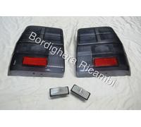 FIAT UNO TURBO 1.3 GEMME PLASTICHE FANALI POSTERIORI TOTAL BLACK FUME' + FRECCE