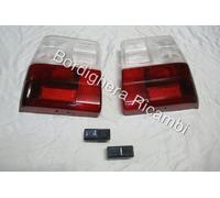 FIAT UNO TURBO 1.3 MK1 GEMME PLASTICHE FANALI POSTERIORI BIANCO ROSSO + FRECCE