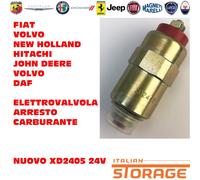 FIAT VOLVO DAF NEW HOLLAND ELETTROVALVOLA ARRESTO CARBURANTE 24 V NUOVO XD2405