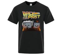 FIATI00P Back To The Past Keyboard Man Male Tshirt Comfortable Loose T Shirts Personality Cotton T Shirts Hip Hop Sweat