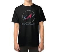 FIATI00P Pockockmoc Russian Space Agency T - Shirt Russia Agency Roscosmos Program Exploration