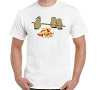 FIATI00P Potato Murder Funny T-Shirt Mens French Fry Food BBQ Chef Cook Birthday Oversized T Shirt