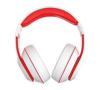 Fiauli 1 set di cuffie wireless, cuffie da gioco ergonomiche per bassi pesanti 5.1 compatibili con Bluetooth, surround stereo, cuffie wireless pieghevoli a 90 gradi per PC sportivi Bianco rosso