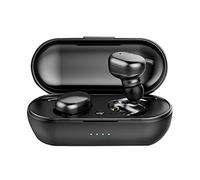 Fiauli Auricolari senza fili Poratable Touch Ricaricabile Bluetooth 5.0 Auricolare Auricolare per Corsa Nero