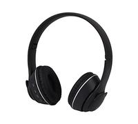 Fiauli Cuffia Bluetooth, cuffia pieghevole per computer portatile over-ear con luce RGB, cuffia wireless 5.0 compatibile con Bluetooth a forma di orso per telefono computer Nero