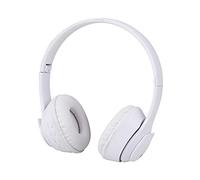 Fiauli Cuffia Bluetooth, cuffia pieghevole per computer portatile over-ear con luce RGB, cuffia wireless 5.0 compatibile con Bluetooth a forma di orso per telefono computer Bianco