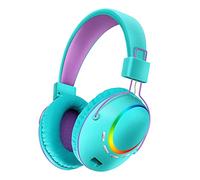 Fiauli Cuffie Bluetooth senza fili, cuffie over-ear con audio surround 6D ad alta fedeltà, riduzione del rumore Cuffie sportive da gioco stereo compatibili con Bluetooth 5.1 per computer Blu