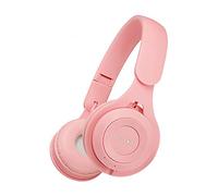 Fiauli Cuffie Bluetooth senza fili, Cuffie over-ear con riduzione del rumore intelligente ad alta fedeltà, compatibili con Bluetooth 5.0 Cuffie sportive da gioco stereo carine per PC laptop Rosa