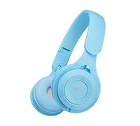 Fiauli Cuffie Bluetooth senza fili, Cuffie over-ear con riduzione del rumore intelligente ad alta fedeltà, compatibili con Bluetooth 5.0 Cuffie sportive da gioco stereo carine per PC laptop Blu