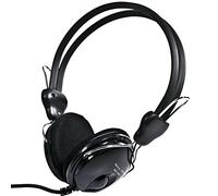 Fiauli Cuffie cablate Cuffie per computer portatile over-ear, Cuffie cablate pieghevoli regolabili per qualità audio HiFi, Cuffie da gioco per PC desktop con subwoofer da 3,5 mm per PC Nero