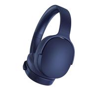 Fiauli Cuffie ibride attive con cancellazione del rumore, cuffie Bluetooth wireless sopra l'orecchio, ANC cablate microfono, padiglioni auricolari in memory foam, bassi profondi per casa, viaggi, Blu