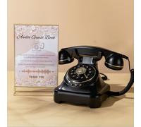 FiayaCom Audio Guest Book,Nero O | Registra messaggi ospite