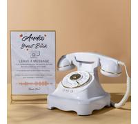 FiayaCom Libro degli ospiti audio, bianco J | Registra messaggi ospite