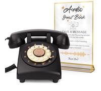 FiayaCom Libro degli Ospiti Audio per Matrimoni, Telefono da 32GB con Memoria per Messaggi Audio Personalizzati, Volume Regolabile, con Funzione di Riproduzione dei Messaggi, Adatto a Tutti i Tipi di