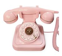 FiayaCom Libro degli Ospiti Audio per Matrimonio con Riproduzione a Un Tocco e Volume Regolabile per Matrimonio, Anniversario, Compleanni, Feste, Telefono per Segnalazione per l'Aula (Art Deco, Rosa)