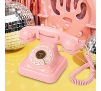 FiayaCom Libro degli ospiti audio per matrimonio con riproduzione one-touch e volume regolabile per matrimoni, anniversari, feste di compleanno, telefono tattle per rt Deco, Barbie Pink)