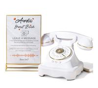 FiayaCom Libro degli ospiti audio per matrimonio con riproduzione one-touch | Volume regolabile, matrimoni e anniversari, feste di compleanno, uso in ianco con cartello