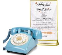 FiayaCom Libro degli Ospiti Audio per Matrimonio, Telefono con 32GB di Memoria per Messaggi Audio Personalizzati, Volume Regolabile, con Funzione di Riproduzione dei Messaggi, Adatto a Tutti i Tipi di