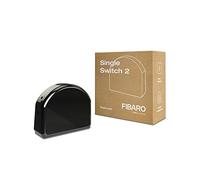 FIBARO Interruttore relè a commutazione singola 2/Z-Wave Plus, trigger on/off wireless, FGS-213, nero