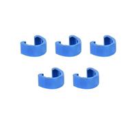 Fibbia a C per tubo flessibile per tubo del freno e cavo del cambio, set da 5 fogli, colore: blu
