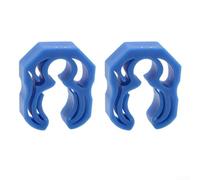 Fibbia a clip per tubo da immersione con sgancio rapido e gancio per manometro per 10 tubi da 16 mm, progettata per fissare manometro residuo e secondo stadio (Bllue)