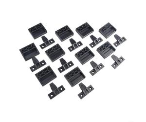 Fibbia a colonna romana 10 pezzi in ABS nero per clip a sgancio rapido