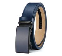 Fibbia a pellicola automatica con superficie in sabbia metallica, cintura/cintura da lavoro premium da uomo in pelle bovina di alta qualità, colore opzionale