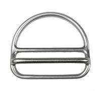 Fibbia ad anello a D per immersioni subacquee, custode in acciaio inossidabile 6,7 x 6 cm, doppio sistema di regolazione, compatibile con montaggio laterale, antiruggine ad alta resistenza, subacquei