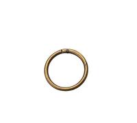 Fibbia con anello portachiavi a molla Chiusure a molla O Ring in metallo da 2 pezzi rotonde apribili for dimensioni multiple multicolori fai-da-te(Bronze,47x38x5mm)