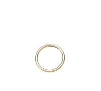 Fibbia con anello portachiavi a molla Chiusure a molla O Ring in metallo da 2 pezzi rotonde apribili for dimensioni multiple multicolori fai-da-te(Light Gold,20x12x3.5mm)