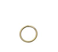 Fibbia con anello portachiavi a molla Chiusure a molla O Ring in metallo da 2 pezzi rotonde apribili for dimensioni multiple multicolori fai-da-te(Antique Brass,25x16x3.5mm)