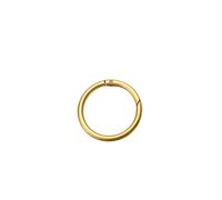 Fibbia con anello portachiavi a molla Chiusure a molla O Ring in metallo da 2 pezzi rotonde apribili for dimensioni multiple multicolori fai-da-te(Gilded Gold,34x25x5mm)