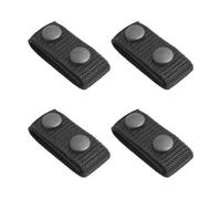 Fibbia Della Cintura in 4 Pezzi, Porta Passante per Cintura, Porta Fascia Elastica, Fibbia Di Serraggio in Vita, Doppio Moschettone Di Sicurezza, Porta Cintura Da Lavoro (Nero)