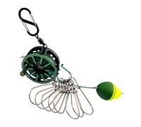 Fibbia di bloccaggio in acciaio inossidabile per la pesca con mulinello, lucchetti per pesci vivi, corda retrattile, galleggiante, moschettone