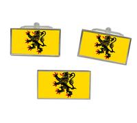 Fibbia E Spilla Per Cravatta Con Bandiera Del Nord-Pas-De-Calais (Francia)