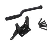 Fibbia for serratura porta, chiavistello, chiavistello for cerniera, chiavistello in ferro, chiavistello a levetta, chiavistello for porta scorrevole del fienile, ferro zincato nero(Black)