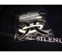 Fibbia HEROES DEL SILENCIO Bianca / Nera - Merchandise Avalancha - 1995