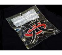 Fibbia HEROES DEL SILENCIO Rosso/Nero - Merchandise Avalanche - 1995