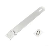 Fibbia in acciaio inox con asta spessa rinforzata e resistente alle intemperie, progettata per una chiusura sicura della porta in ambienti difficili (25,4 cm)