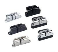 Fibbia invisibile in lega di zinco, con controllo automatico silenzioso della ventosa, fermaporta a pavimento per porte domestiche, da sbattere (bianco)